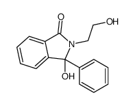 3-hydroxy-2-(2-hydroxyethyl)-3-phenylisoindol-1-one Structure