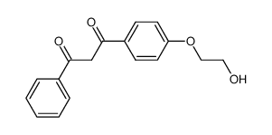 1-[4-(2-hydroxyethoxy)-phenyl]-3-phenyl-propane-1,3-dione结构式