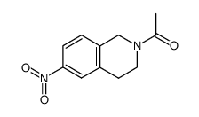 1-(3,4-dihydro-6-nitroisoquinolin-2(1H)-yl)ethanone结构式