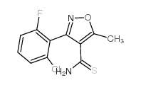 3-(2-CHLORO-6-FLUOROPHENYL)-5-METHYLISOXAZOLE-4-THIOCARBOXAMIDE picture