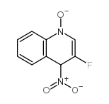 3-fluoro-4-nitro-1-oxido-quinoline structure
