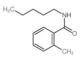 2-methyl-N-pentyl-benzamide structure