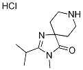 2-Isopropyl-3-methyl-1,3,8-triazaspiro[4.5]dec-1-en-4-one hydrochloride结构式