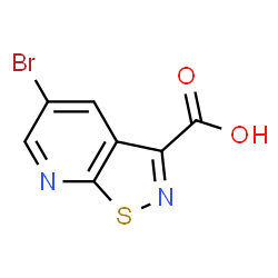 5-Bromo[1,2]thiazolo[5,4-b]pyridine-3-carboxylic acid结构式