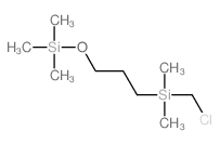 chloromethyl-dimethyl-(3-trimethylsilyloxypropyl)silane Structure
