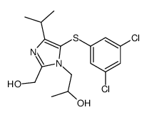 1-[5-(3,5-dichlorophenyl)sulfanyl-2-(hydroxymethyl)-4-propan-2-ylimidazol-1-yl]propan-2-ol结构式