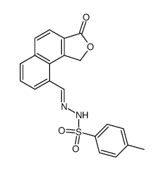 4-methyl-N'-((3-oxo-1,3-dihydronaphtho[1,2-c]furan-9-yl)methylene)benzenesulfonohydrazide结构式