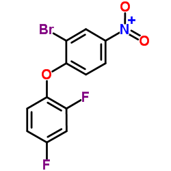 2-Bromo-1-(2,4-difluorophenoxy)-4-nitrobenzene结构式