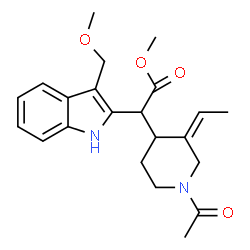 α-(1-Acetyl-3-ethylidene-4-piperidyl)-3-(methoxymethyl)-1H-indole-2-acetic acid methyl ester picture