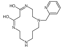 1-(pyridin-2-ylmethyl)-1,4,8,11-tetrazacyclotetradecane-5,7-dione结构式