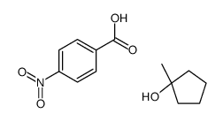 1-methylcyclopentan-1-ol,4-nitrobenzoic acid结构式