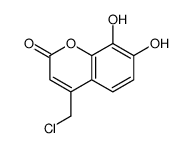 4-(chloromethyl)-7,8-dihydroxy-2-benzopyrone结构式