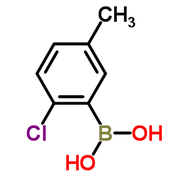 2-chloro-5-methylphenylboronic acid Structure