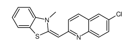 2-[(6-chloroquinolin-2-yl)methylidene]-3-methyl-1,3-benzothiazole结构式