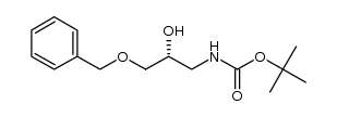 tert-butyl [(R)-3-(benzyloxy)-2-hydroxypropyl]carbamate Structure