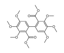 dimethyl 3,3',4,4',5,5'-hexamethoxybiphenyl-2,2'-dicarboxylate Structure