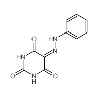5-(phenylhydrazinylidene)-1,3-diazinane-2,4,6-trione structure