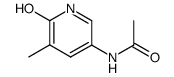 N-(6-hydroxy-5-methyl-[3]pyridyl)-acetamide结构式