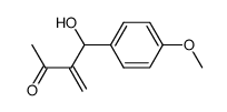 4-hydroxy-4-(4'-methoxyphenyl)-3-methylidenebutan-2-one结构式