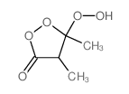 5-hydroperoxy-4,5-dimethyl-dioxolan-3-one结构式