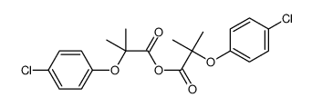 [2-(4-chlorophenoxy)-2-methylpropanoyl] 2-(4-chlorophenoxy)-2-methylpropanoate结构式