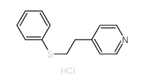 Pyridine, 4-(2-(phenylthio)ethyl)-, hydrochloride结构式