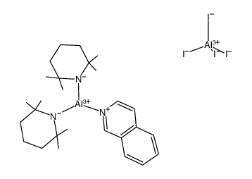 (2,2,6,6-tetramethylpiperidino)2Al(isoquinoline) tetraiodoaluminate Structure