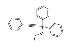 ethyl 1,1,3-triphenyl-2-propynyl ether Structure