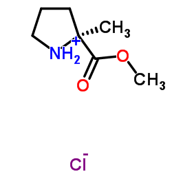 2-Methyl-L-proline methyl ester hydrochloride structure