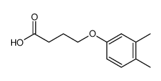 4-(3,4-dimethylphenoxy)butanoic acid Structure