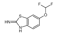 2-Benzothiazolamine,6-(difluoromethoxy)-(9CI) structure