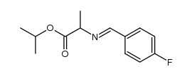 N-4-fluorobenzylidene-DL-Ala isopropyl ester Structure