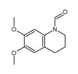1-formyl-1,2,3,4-tetrahydro-6,7-dimethoxyquinoline结构式