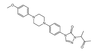 2-[2-(3-OXOBUTYL)]-4-{4-[4-(4-METHOXYPHENYL)-PIPERAZIN-1-YL]-PHENYL}-2,4-DIHYDRO-[1,2,4-TRIAZOL-3-ONE structure