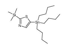 5-(tributylstannyl)-2-(trimethylsilyl)thiazole结构式
