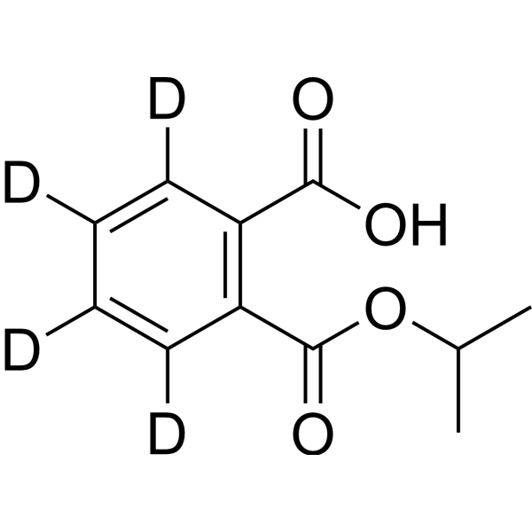 Mono-iso-Propyl Phthalate-3,4,5,6-d4结构式