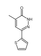4-methyl-6-(2-thienyl)pyridazin-3-one结构式