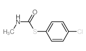 Carbamothioic acid,N-methyl-, S-(4-chlorophenyl) ester structure