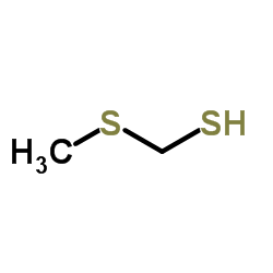 (Methylthio)methanethiol Structure