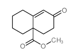 4a(2H)-Naphthalenecarboxylicacid, 1,3,4,5,6,7-hexahydro-7-oxo-, methyl ester Structure
