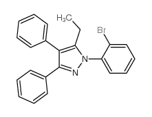 1-(2-BROMOPHENYL)-5-ETHYL-3,4-DIPHENYL-1H-PYRAZOLE picture
