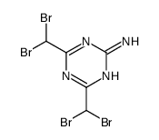 4,6-bis(dibromomethyl)-1,3,5-triazin-2-amine Structure