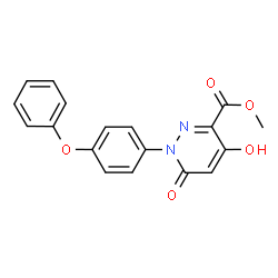 METHYL 4-HYDROXY-6-OXO-1-(4-PHENOXYPHENYL)-1,6-DIHYDRO-3-PYRIDAZINECARBOXYLATE structure