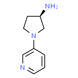 (3R)-1-(3-pyridinyl)pyrrolidinylamine结构式