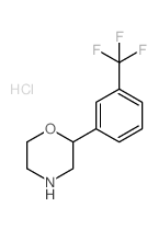 Morpholine,2-[3-(trifluoromethyl)phenyl]-, hydrochloride (1:1) structure