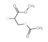 methyl 3-acetylsulfanyl-2-chloro-propanoate结构式