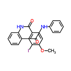 3-Iodo-4-methoxy-N-[2-(phenylcarbamoyl)phenyl]benzamide结构式