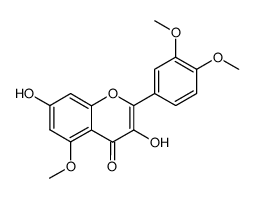2-(3,4-dimethoxyphenyl)-3,7-dihydroxy-5-methoxy-4H-chromen-4-one结构式