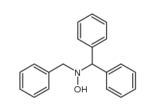 N-benzhydryl-N-benzyl-hydroxylamine结构式