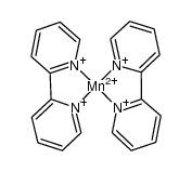 bis(2,2`-bipyridine)manganese(II) ion Structure